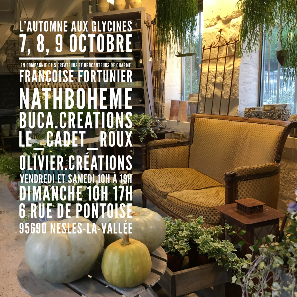 Les Glycines invitent des artisans-créateurs les 7, 8 et 9&nbsp;octobre